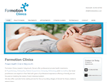 Tablet Screenshot of formotionclinics.co.uk